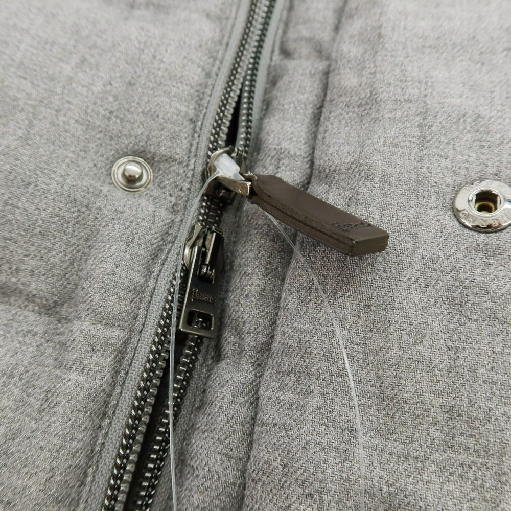 【中古】ヘルノ Herno レーヨンウール フーデッド ダウンジャケット グレー【 50 】【 状態ランクB 】【 メンズ 】