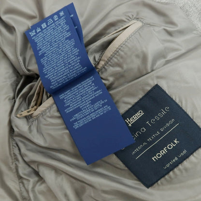 【中古】ヘルノ Herno レーヨンウール フーデッド ダウンジャケット グレー【 50 】【 状態ランクB 】【 メンズ 】