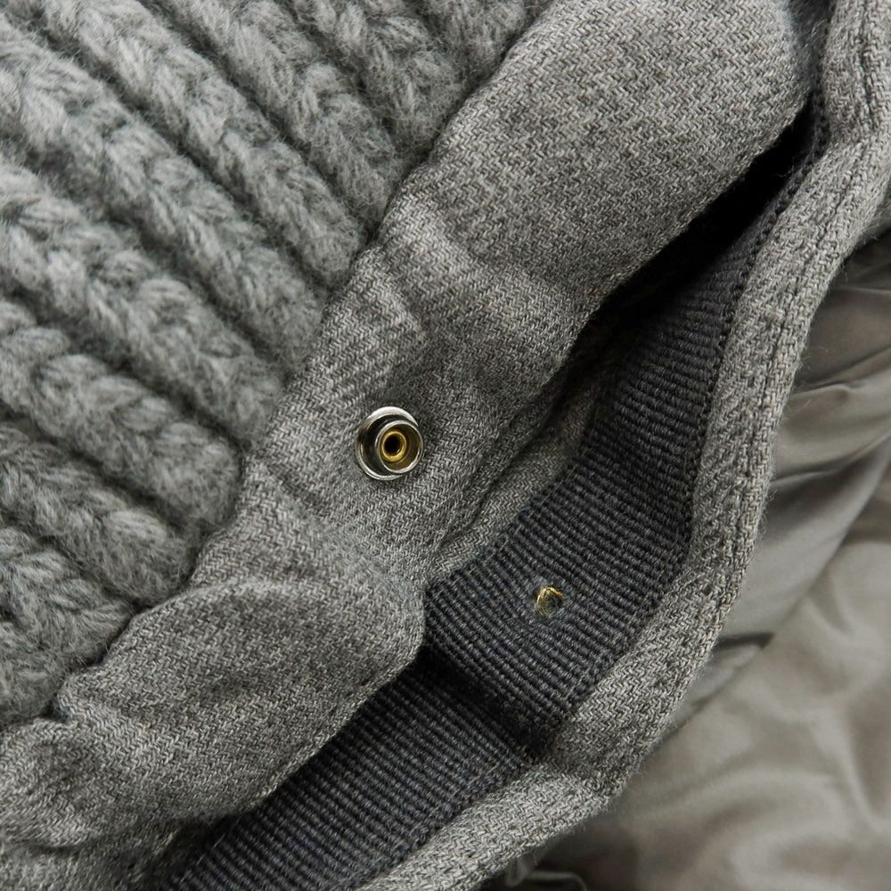 【中古】ヘルノ Herno レーヨンウール フーデッド ダウンジャケット グレー【 50 】【 状態ランクB 】【 メンズ 】