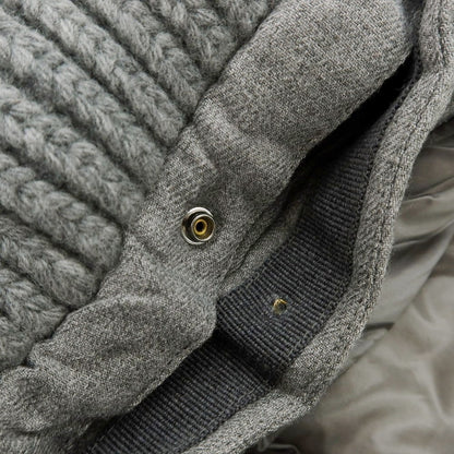 【中古】ヘルノ Herno レーヨンウール フーデッド ダウンジャケット グレー【 50 】【 状態ランクB 】【 メンズ 】