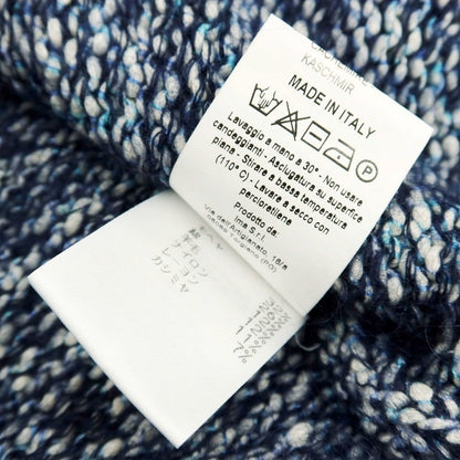 【中古】アルフレッド ALFREDO モヘヤコットン プルオーバーニット ネイビー系【 48 】【 状態ランクA 】【 メンズ 】