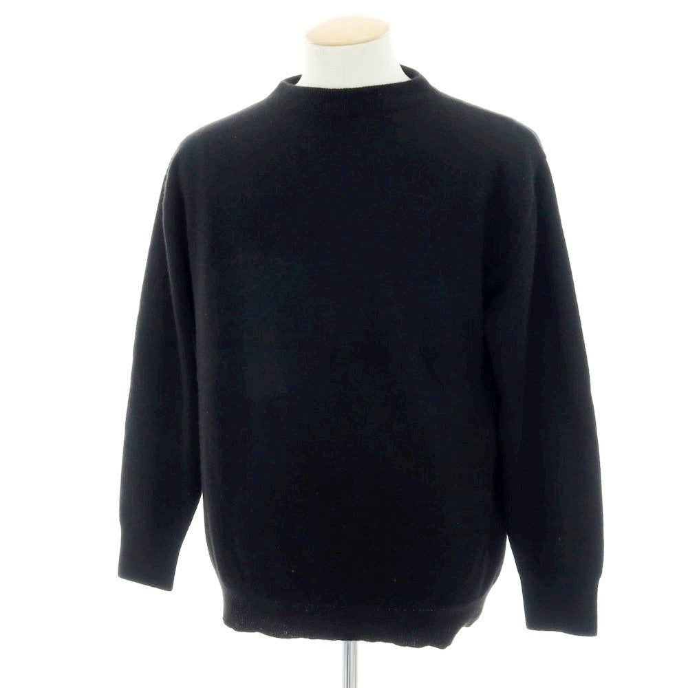 【中古】バトナー BATONER カシミヤフォックス プルオーバーニット ブラック【 サイズ1 】【 状態ランクB 】【 メンズ 】 [APD]