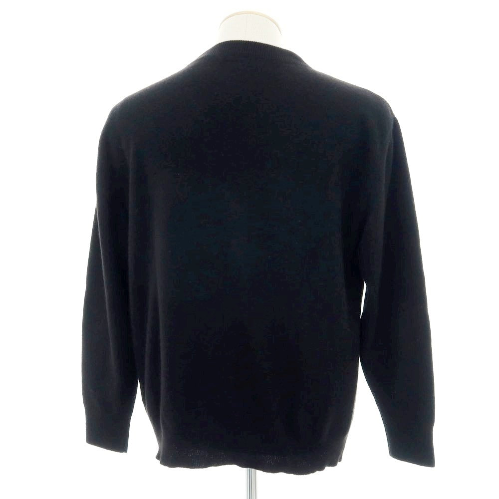【中古】バトナー BATONER カシミヤフォックス プルオーバーニット ブラック【 サイズ1 】【 状態ランクB 】【 メンズ 】 [APD]