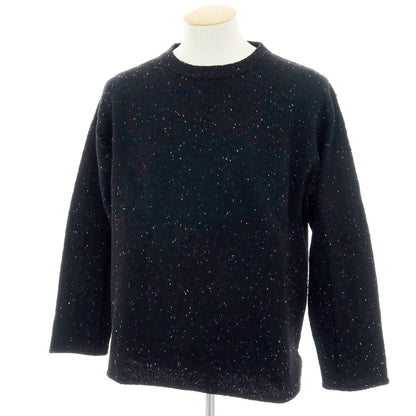 【中古】エストネーション ESTNATION ウールナイロンレーヨン プルオーバーニット ブラック【 M 】【 状態ランクB 】【 メンズ 】