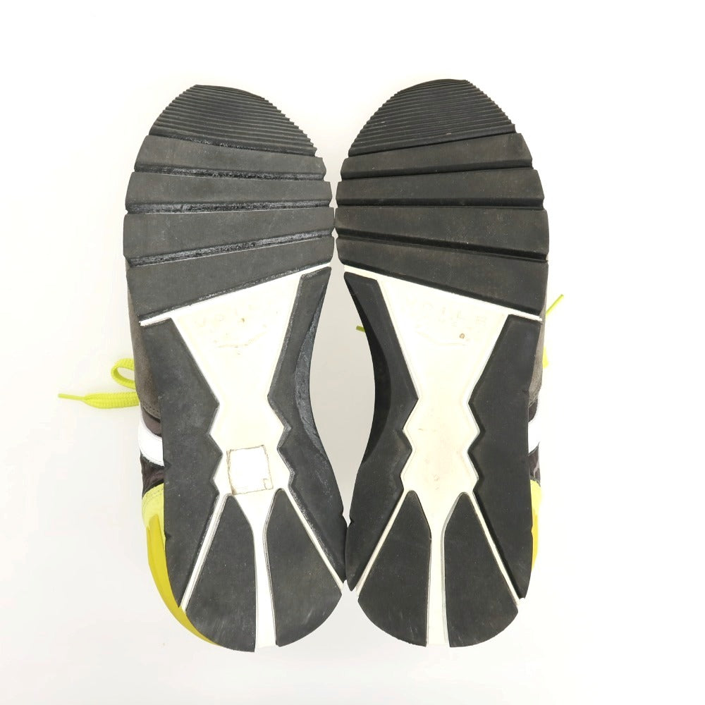 【中古】ボイルブランシェ VOILE BLANCHE スエード ナイロン カモフラージュ柄 スニーカー ダークグレーxイエロー【サイズ42】【 状態ランクB 】【 メンズ 】