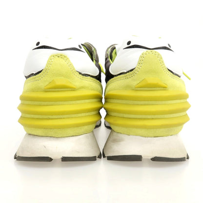 【中古】ボイルブランシェ VOILE BLANCHE スエード ナイロン カモフラージュ柄 スニーカー ダークグレーxイエロー【サイズ42】【 状態ランクB 】【 メンズ 】