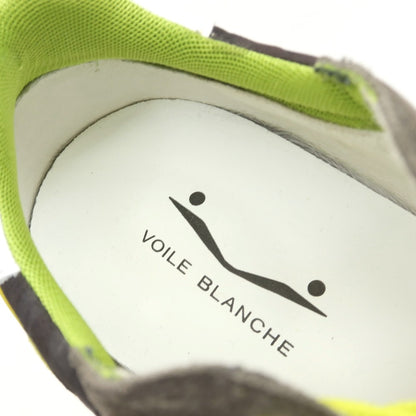 【中古】ボイルブランシェ VOILE BLANCHE スエード ナイロン カモフラージュ柄 スニーカー ダークグレーxイエロー【サイズ42】【 状態ランクB 】【 メンズ 】