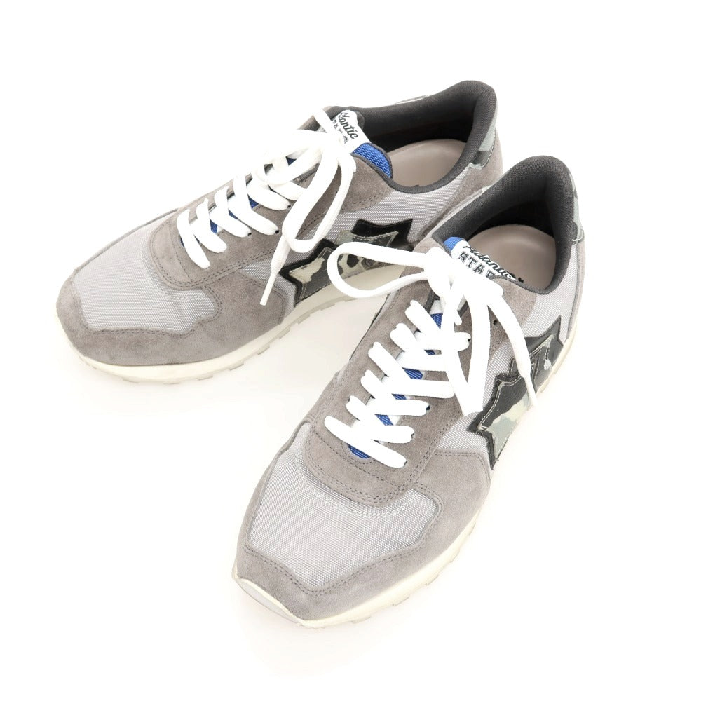 【中古】アトランティックスターズ Atlantic STARS スエード ナイロン スニーカー グレー【サイズ42】【 状態ランクB 】【 メンズ 】
