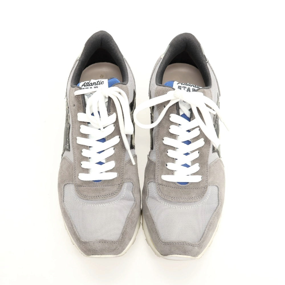 【中古】アトランティックスターズ Atlantic STARS スエード ナイロン スニーカー グレー【サイズ42】【 状態ランクB 】【 メンズ 】
