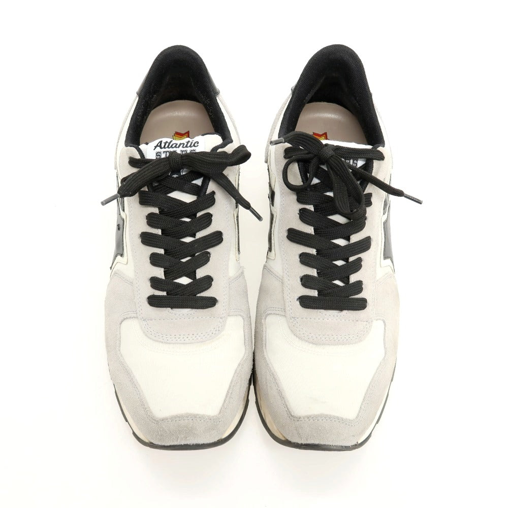 【中古】アトランティックスターズ Atlantic STARS スエード ナイロン スニーカー ライトグレー【サイズ42】【 状態ランクB 】【 メンズ 】