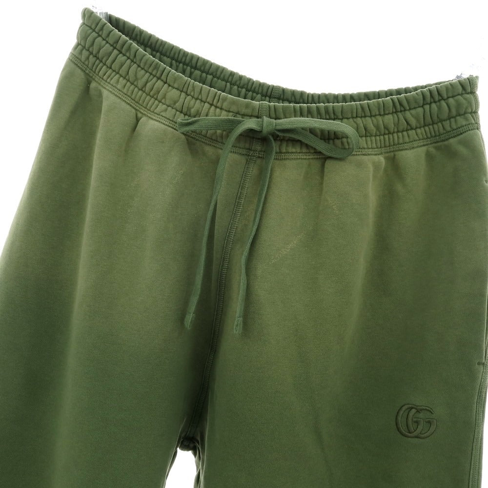 【中古】グッチ GUCCI 2025年秋冬 加工 スウェットパンツ グリーン【サイズM】【 状態ランクA 】【 メンズ 】