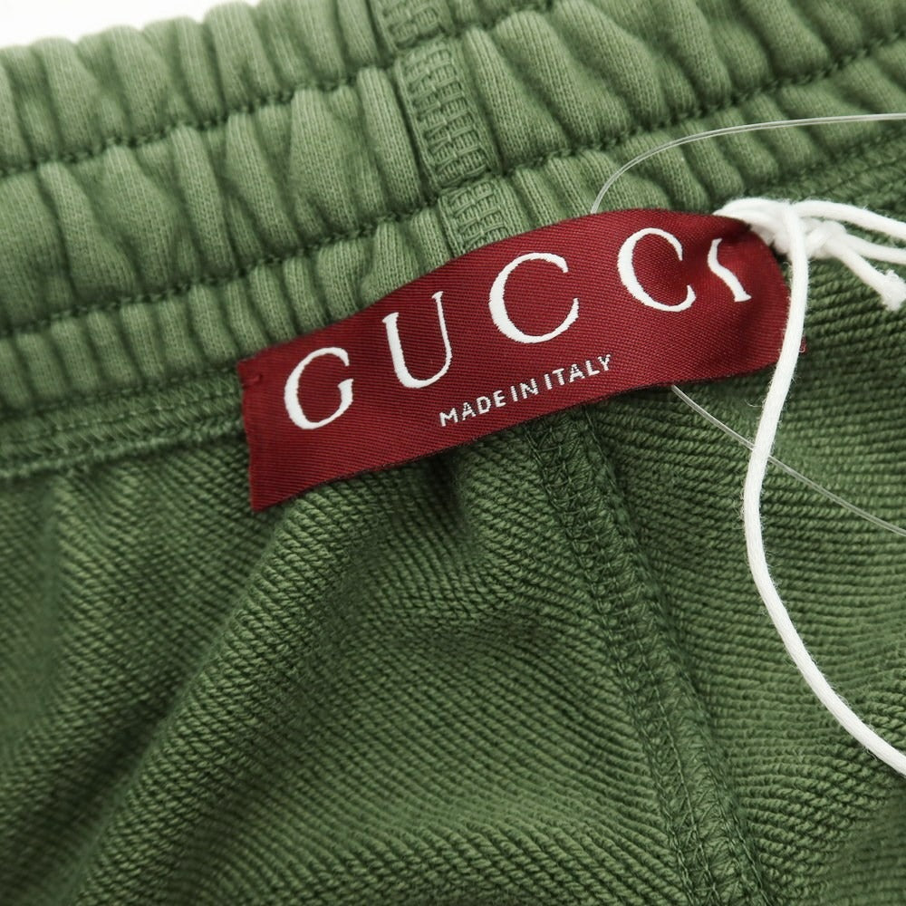 【中古】グッチ GUCCI 2025年秋冬 加工 スウェットパンツ グリーン【 サイズM 】【 状態ランクA 】【 メンズ 】 [BPD]