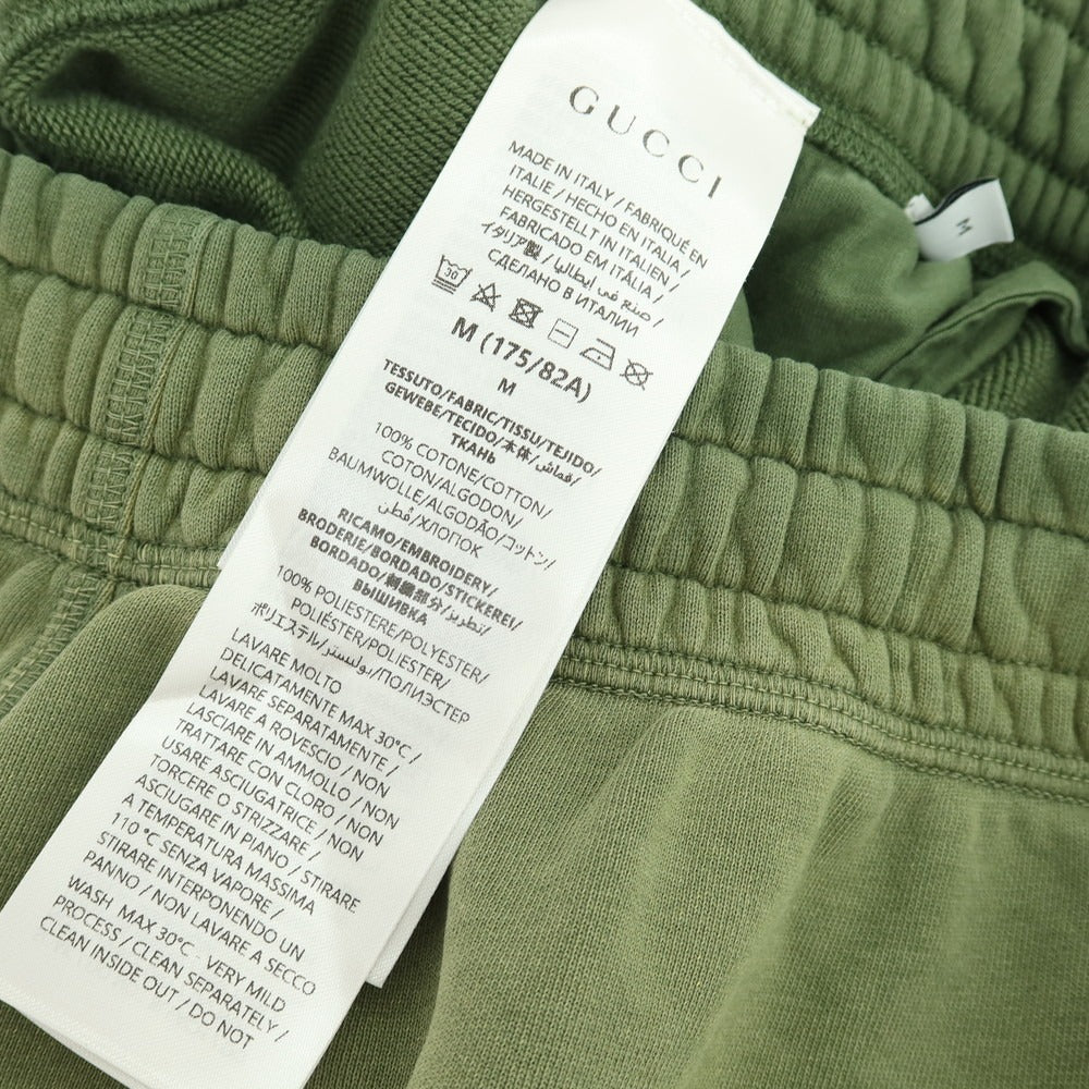 【中古】グッチ GUCCI 2025年秋冬 加工 スウェットパンツ グリーン【 サイズM 】【 状態ランクA 】【 メンズ 】 [BPD]