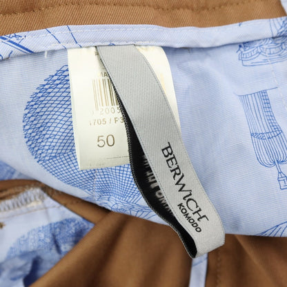 【中古】ベルウィッチ BERWICH MORELLO elax gt1547x ストレッチ ポリエステルレーヨン イージースラックスパンツ ブラウン【サイズ50】【 状態ランクA 】【 メンズ 】