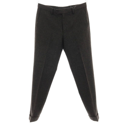 【中古】ア デイ イン ザ ライフ ユナイテッドアローズ a day in the life united arrows ウールポリエステル ドレススラックスパンツ ダークグレイッシュダークブラウン【サイズM】【 状態ランクB 】【 メンズ 】