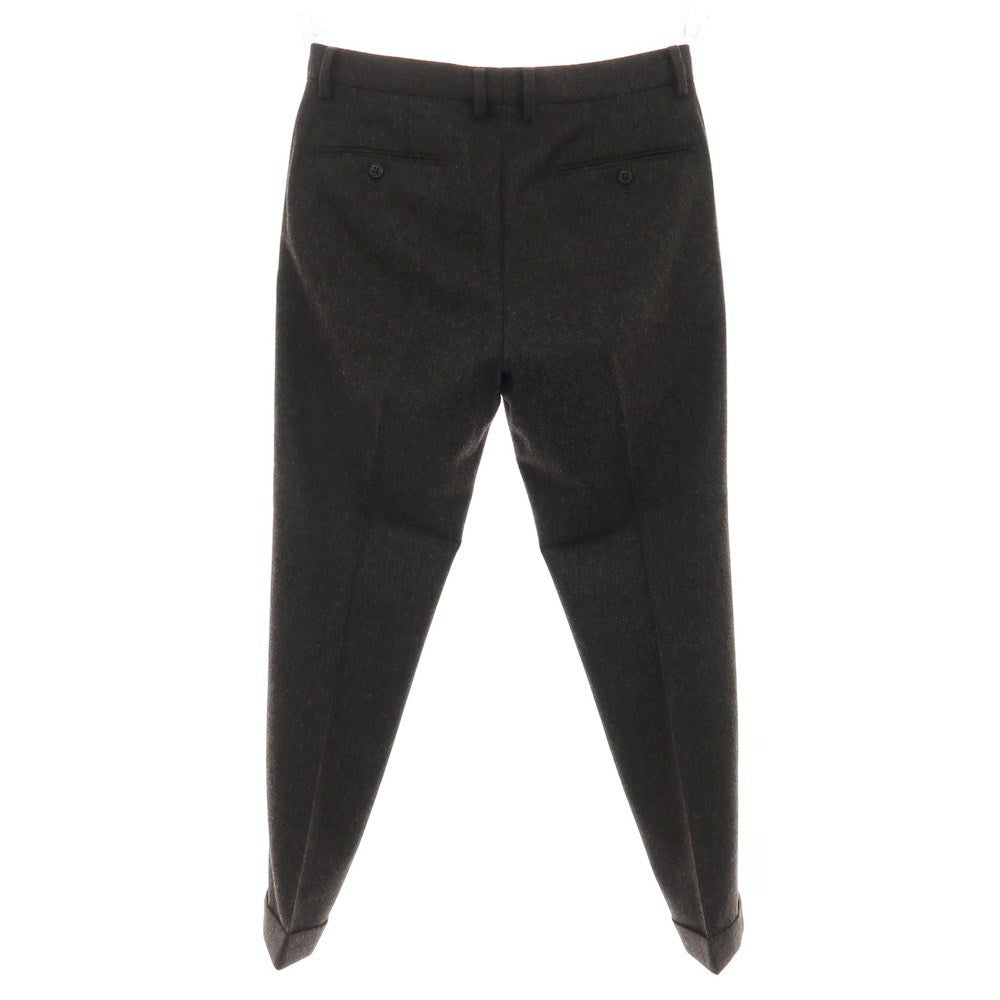 【中古】ア デイ イン ザ ライフ ユナイテッドアローズ a day in the life united arrows ウールポリエステル ドレススラックスパンツ ダークグレイッシュダークブラウン【サイズM】【 状態ランクB 】【 メンズ 】