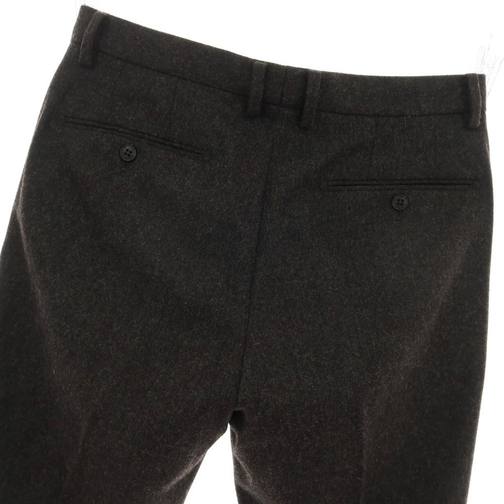 【中古】ア デイ イン ザ ライフ ユナイテッドアローズ a day in the life united arrows ウールポリエステル ドレススラックスパンツ ダークグレイッシュダークブラウン【サイズM】【 状態ランクB 】【 メンズ 】