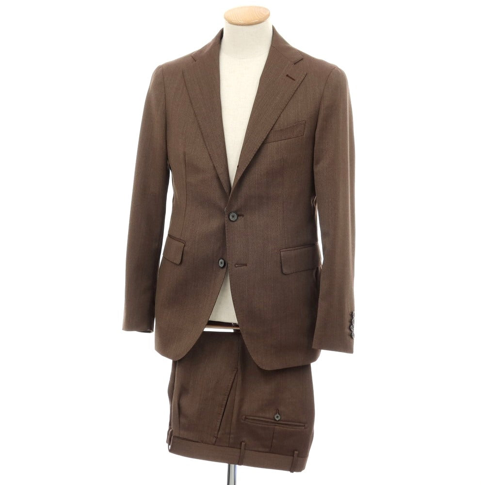 【中古】タリアトーレ TAGLIATORE ウール 3つボタンスーツ ブラウン【サイズ44】【 状態ランクB 】【 メンズ 】