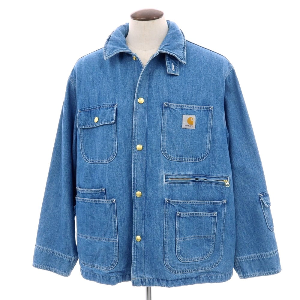 【中古】カーハート Carhartt × Invinsible コットン デニム カバーオール ブルー【 L 】【 状態ランクB 】【 メンズ 】