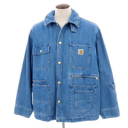 【中古】カーハート Carhartt × Invinsible コットン デニム カバーオール ブルー【 L 】【 状態ランクB 】【 メンズ 】