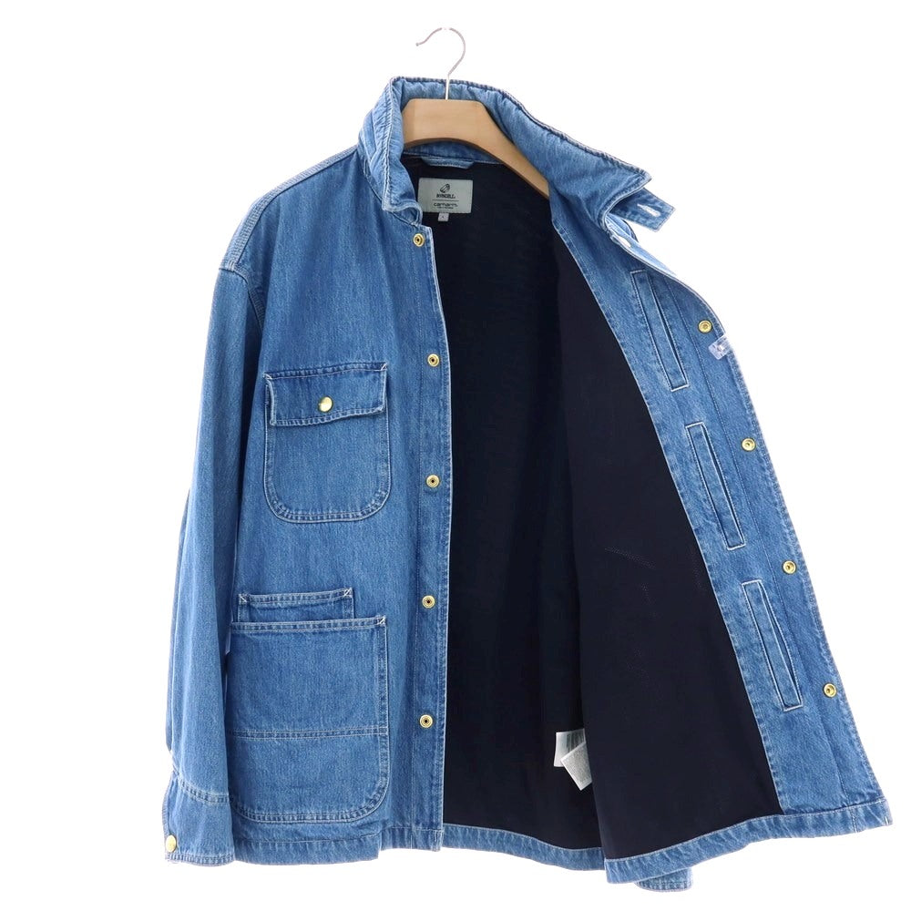【中古】カーハート Carhartt × Invinsible コットン デニム カバーオール ブルー【 L 】【 状態ランクB 】【 メンズ 】