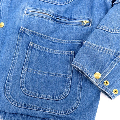 【中古】カーハート Carhartt × Invinsible コットン デニム カバーオール ブルー【 L 】【 状態ランクB 】【 メンズ 】