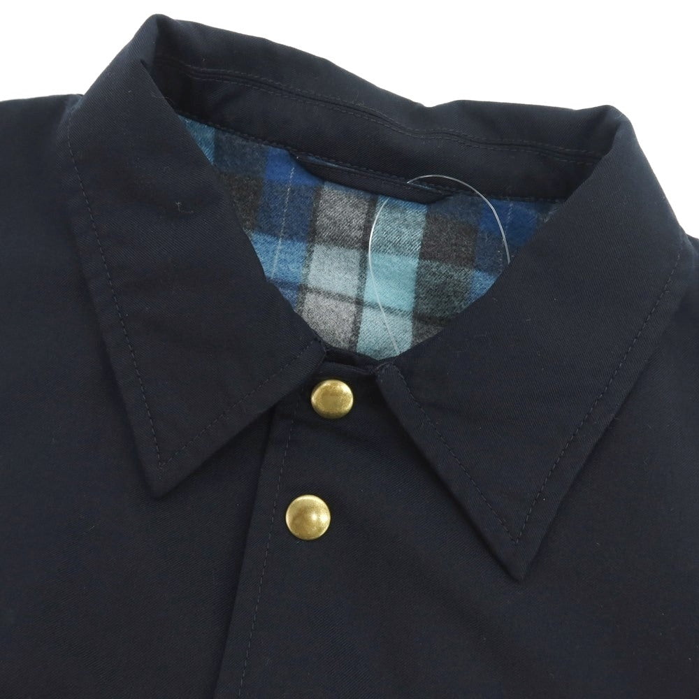 【中古】エスエスズィー SSZ × BEAMS PLUS ウールポリエステルナイロン コーチジャケット ネイビー【 M 】【 状態ランクB 】【 メンズ 】