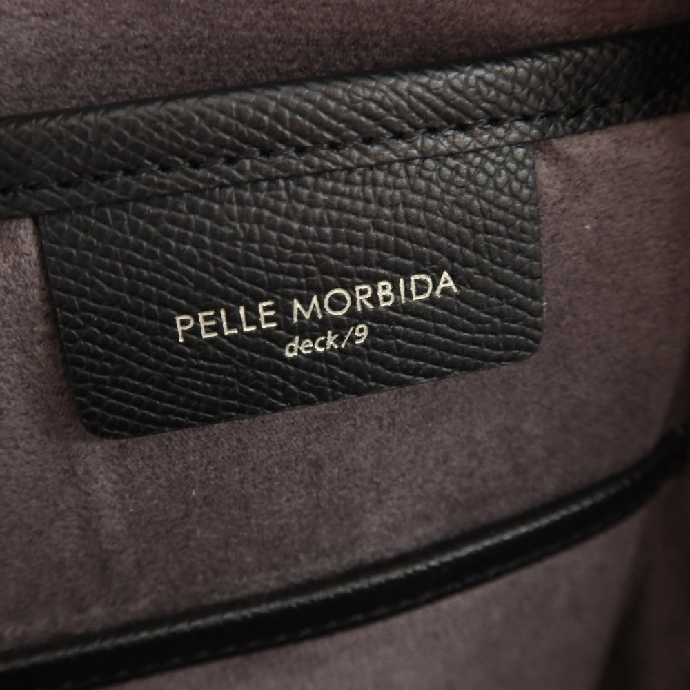 【新品】ペッレモルビダ PELLE MORBIDA PMO-9B201 deck/9 牛革 ブリーフケース ブラック【 状態ランクN 】【 メンズ 】