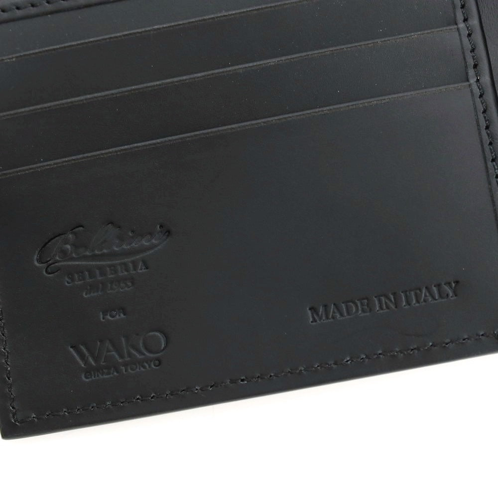 【SALE10%OFF/返品不可】【中古】ボルドリーニ セレリア BOLDRINI SELLERIA 銀座和光別注 レザー 二つ折り財布 ブラック【 状態ランクA 】【 メンズ 】