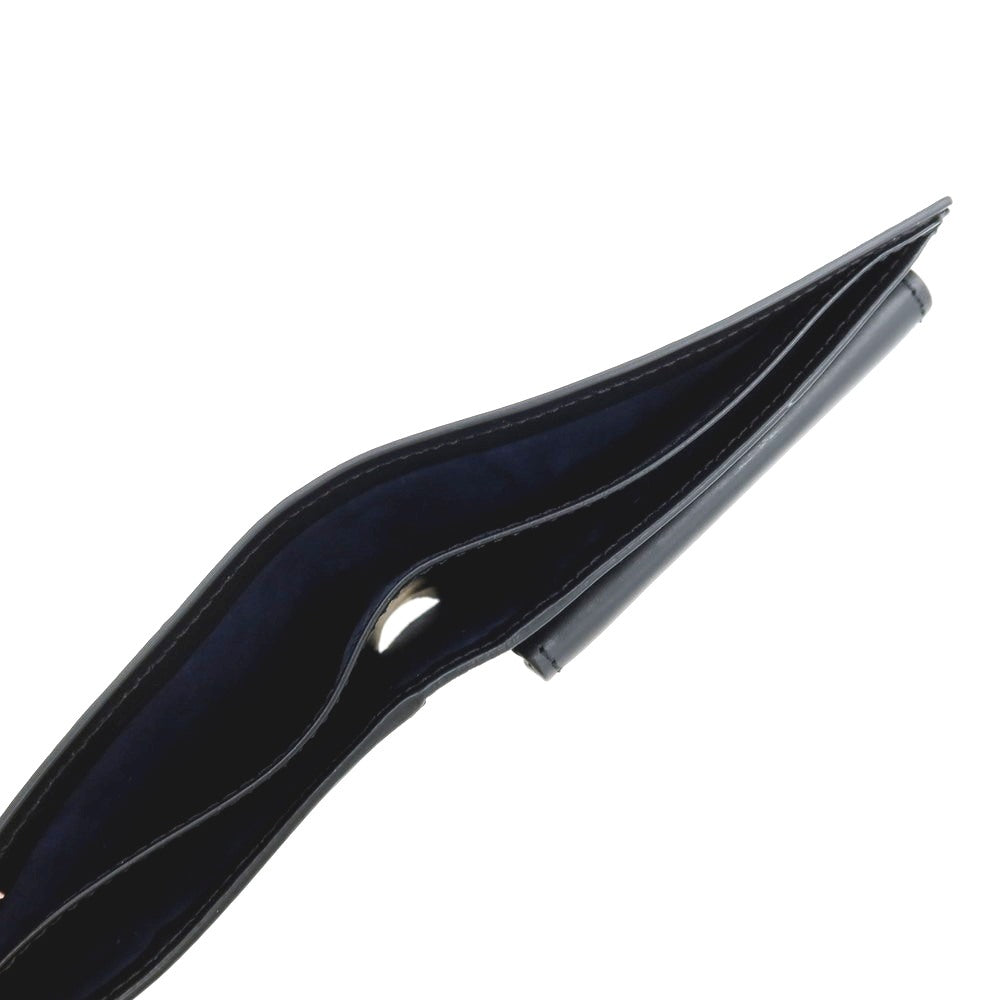【SALE10%OFF/返品不可】【中古】ボルドリーニ セレリア BOLDRINI SELLERIA 銀座和光別注 レザー 二つ折り財布 ブラック【 状態ランクA 】【 メンズ 】