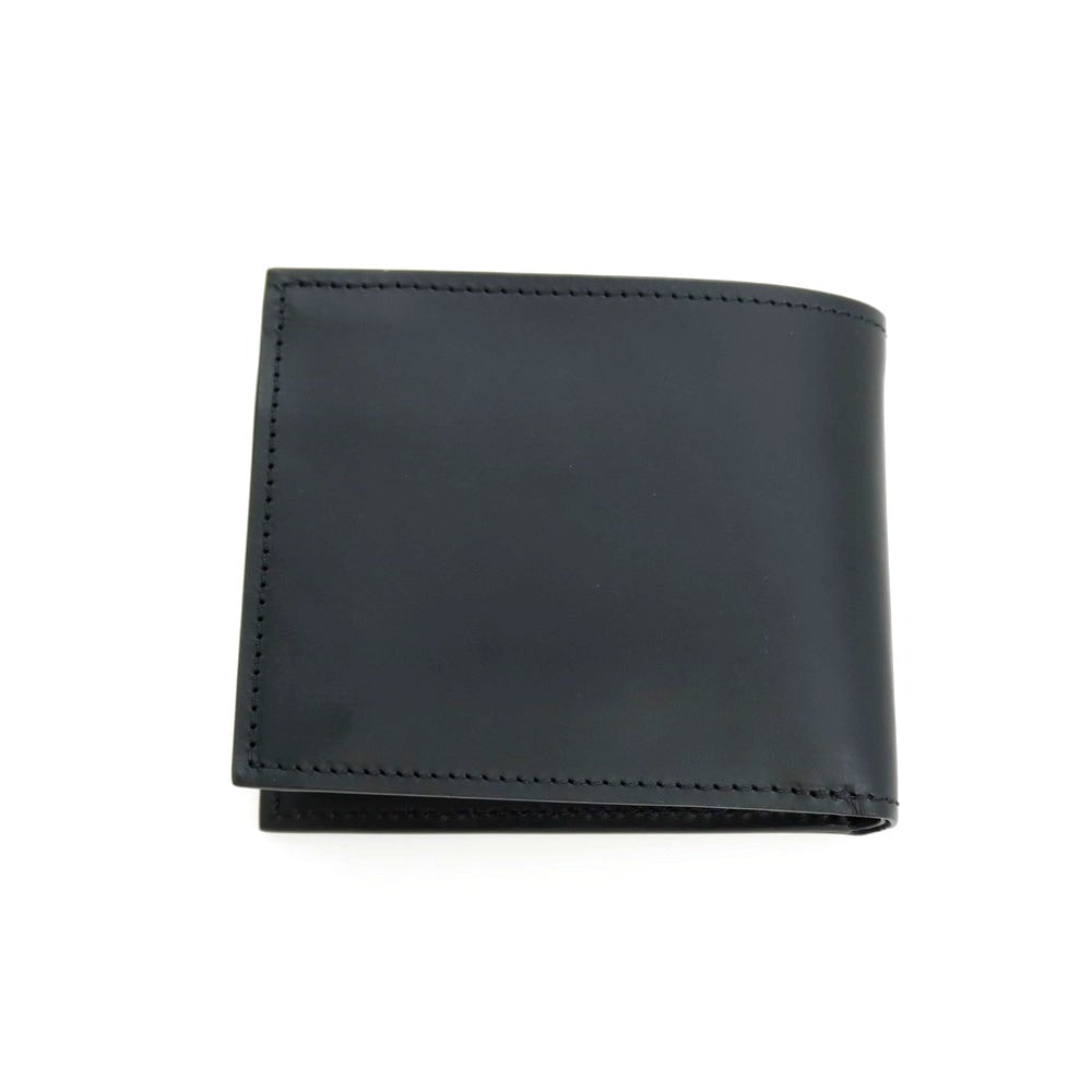 【中古】ボルドリーニ セレリア BOLDRINI SELLERIA 銀座和光別注 レザー 二つ折り財布 ブラック【 状態ランクA 】【 メンズ 】