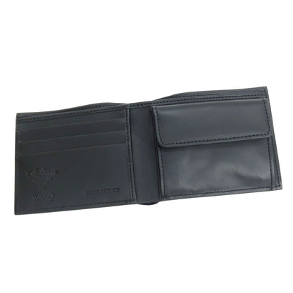 【中古】ボルドリーニ セレリア BOLDRINI SELLERIA 銀座和光別注 レザー 二つ折り財布 ブラック【 状態ランクA 】【 メンズ 】