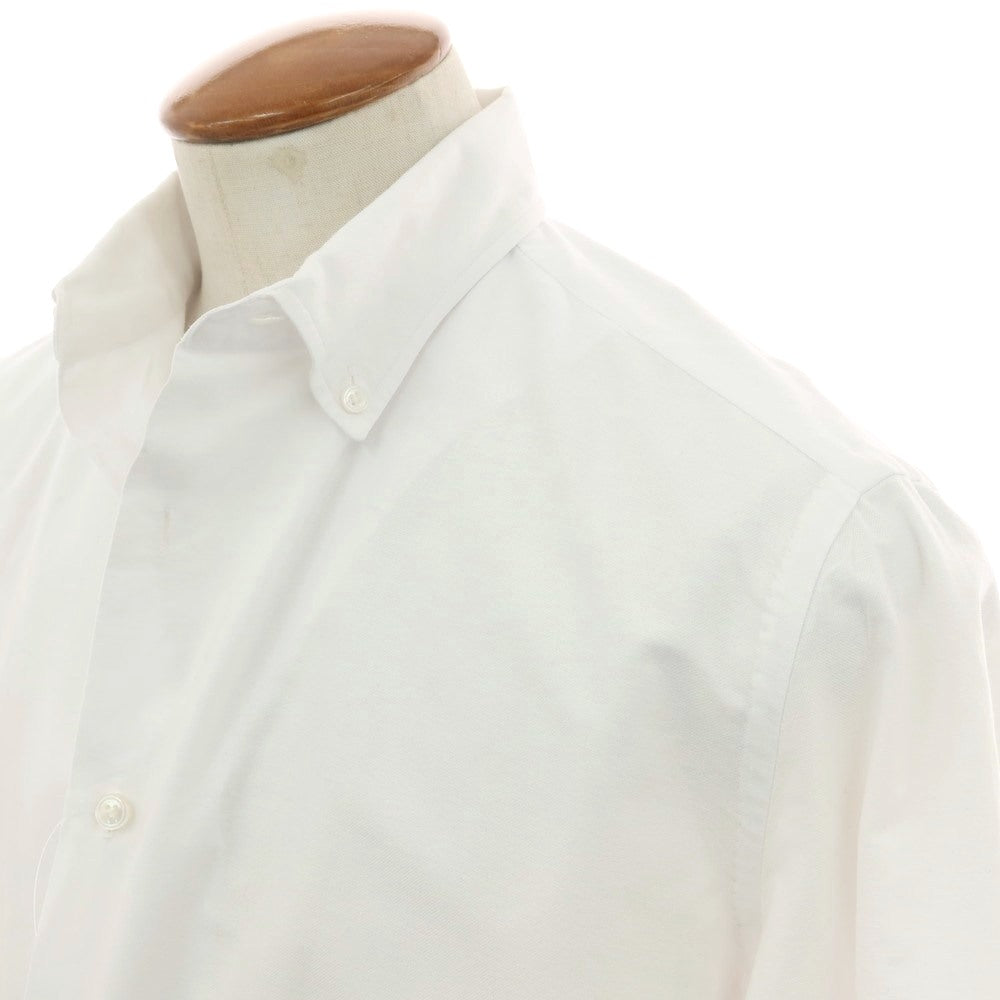 【中古】チリエッロ CIRIELLO コットン ボタンダウン カジュアルシャツ ホワイト【サイズオーダー品(M位)】【 状態ランクB 】【 メンズ 】