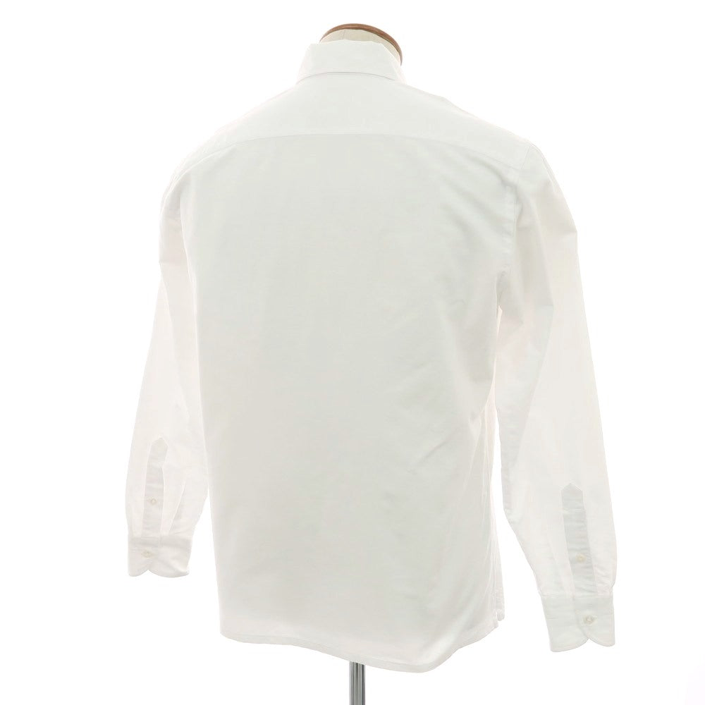 【中古】チリエッロ CIRIELLO コットン ボタンダウン カジュアルシャツ ホワイト【サイズオーダー品(M位)】【 状態ランクB 】【 メンズ 】