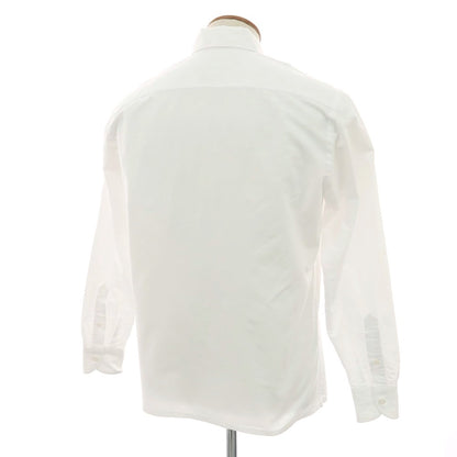 【中古】チリエッロ CIRIELLO コットン ボタンダウン カジュアルシャツ ホワイト【サイズオーダー品(M位)】【 状態ランクB 】【 メンズ 】