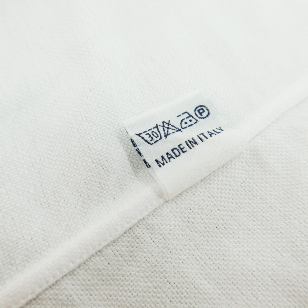 【中古】チリエッロ CIRIELLO コットン ボタンダウン カジュアルシャツ ホワイト【サイズオーダー品(M位)】【 状態ランクB 】【 メンズ 】