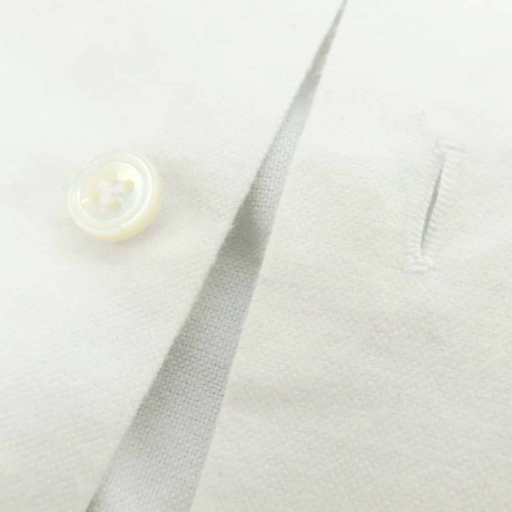 【中古】チリエッロ CIRIELLO コットン ボタンダウン カジュアルシャツ ホワイト【サイズオーダー品(M位)】【 状態ランクB 】【 メンズ 】