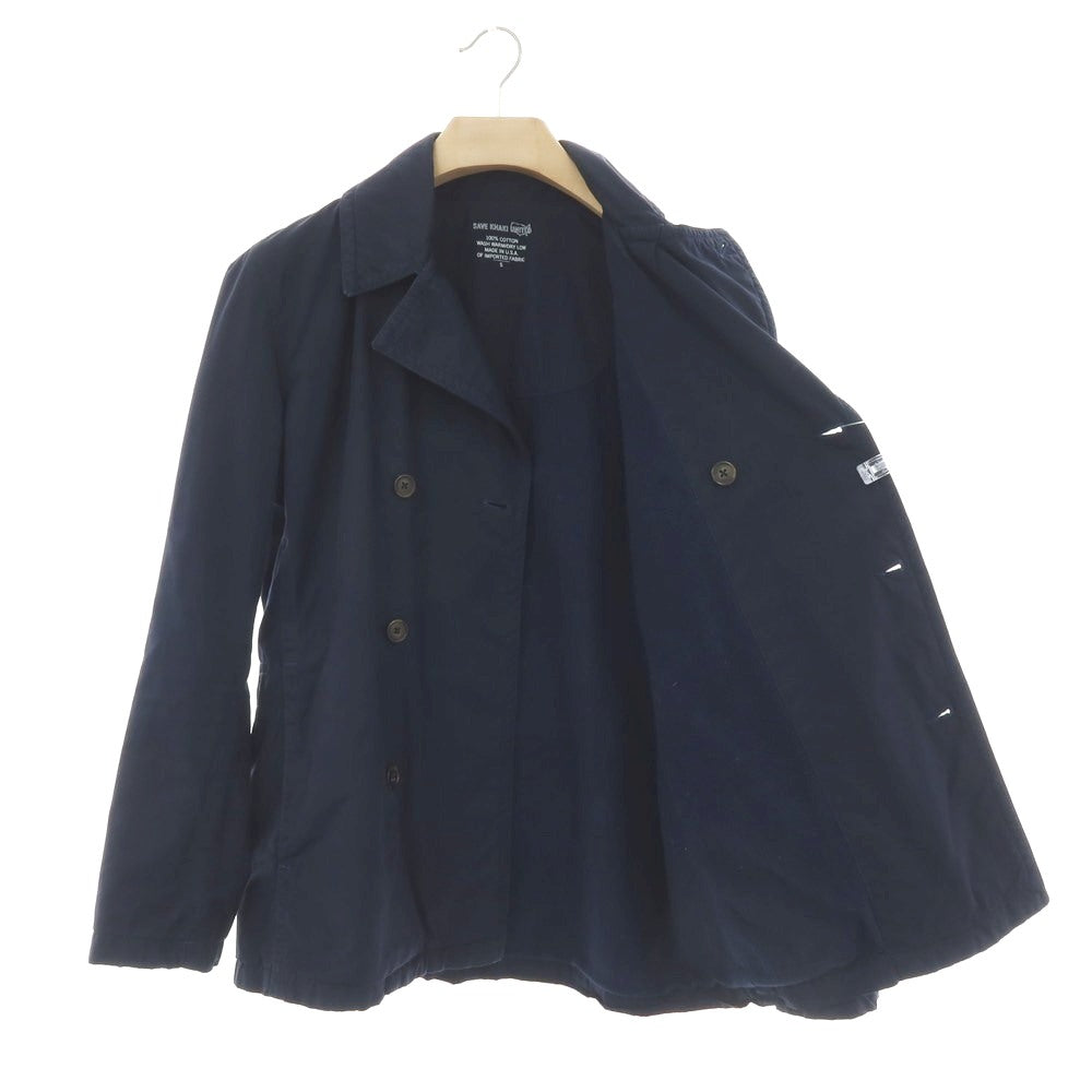 【中古】セーブカーキユナイテッド SAVE KHAKI UNITED コットン ピーコート ライトネイビー【サイズS】【 状態ランクC 】【 メンズ 】[BPD]