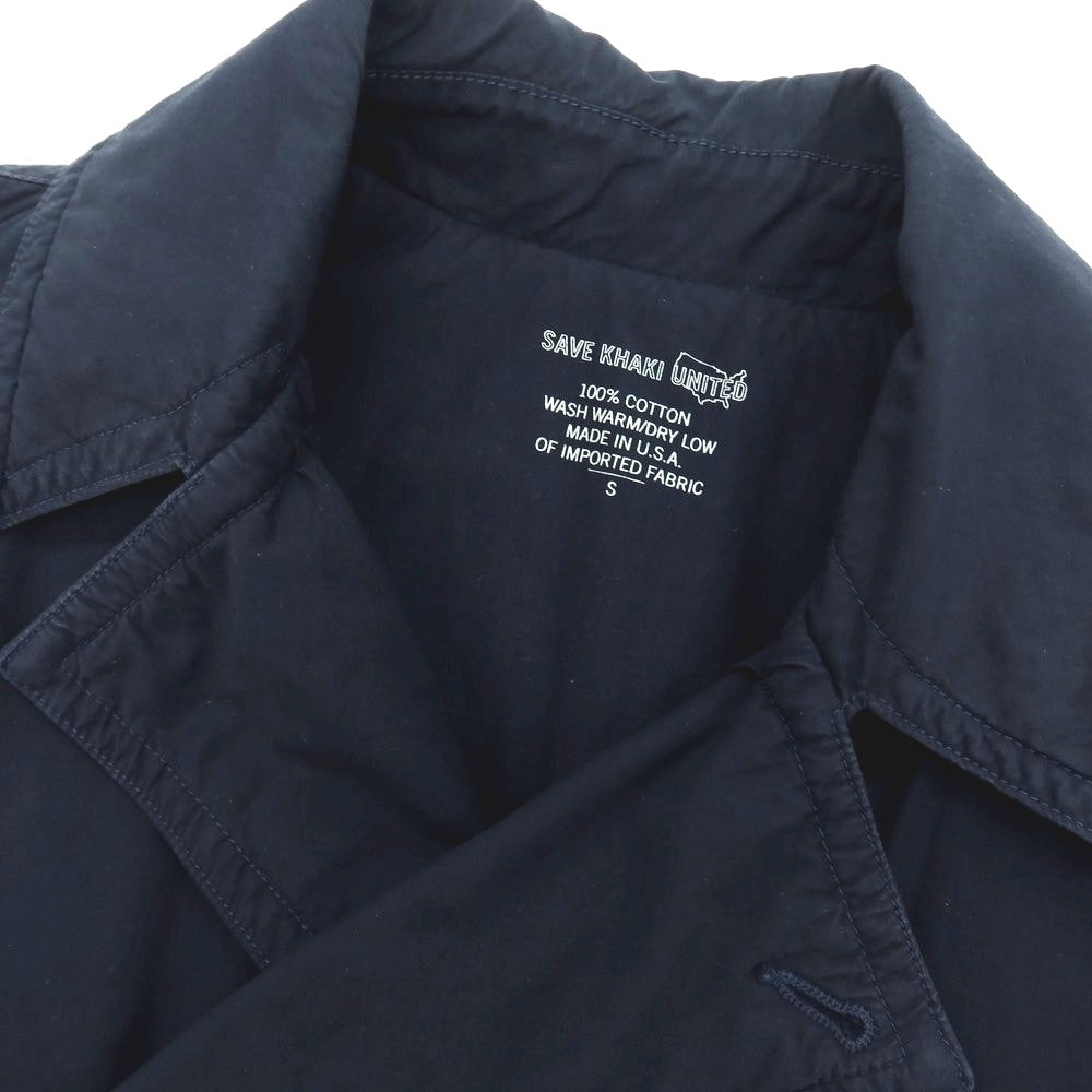 【中古】セーブカーキユナイテッド SAVE KHAKI UNITED コットン ピーコート ライトネイビー【サイズS】【 状態ランクC 】【 メンズ 】[BPD]