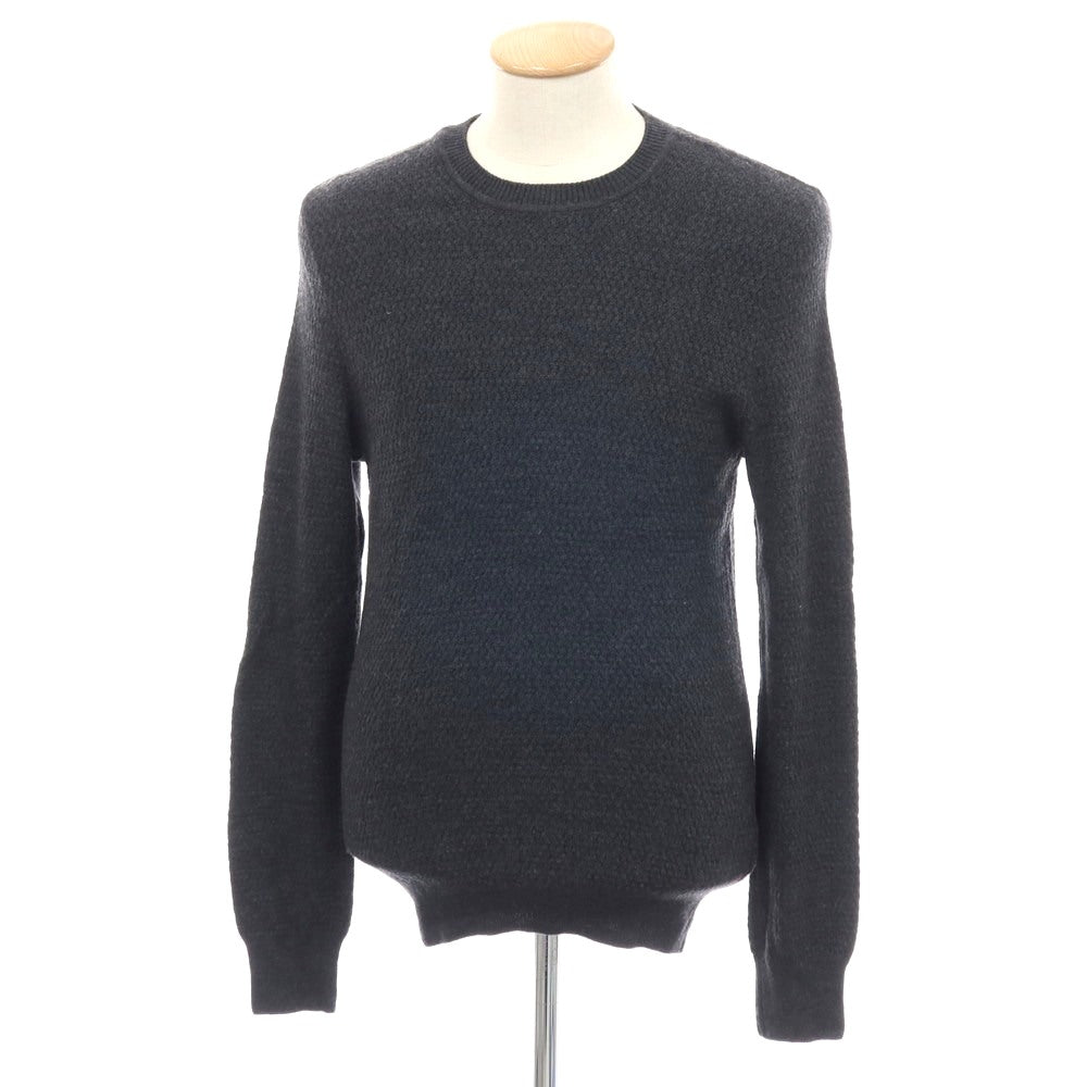 【中古】ジム gim ウール クルーネック プルオーバーニット ダークグレー【サイズM】【 状態ランクB 】【 メンズ 】[APD]