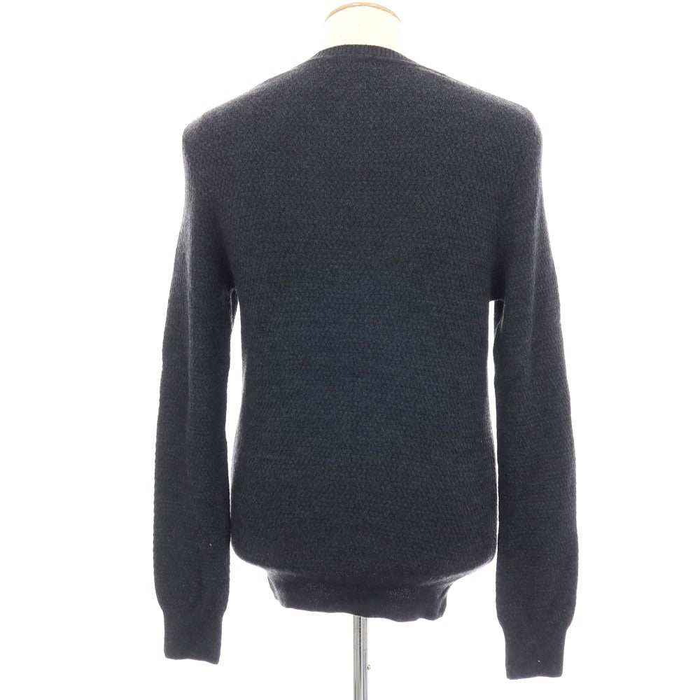 【中古】ジム gim ウール クルーネック プルオーバーニット ダークグレー【サイズM】【 状態ランクB 】【 メンズ 】[APD]