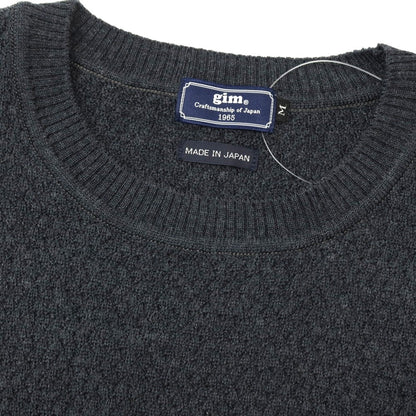 【中古】ジム gim ウール クルーネック プルオーバーニット ダークグレー【サイズM】【 状態ランクB 】【 メンズ 】