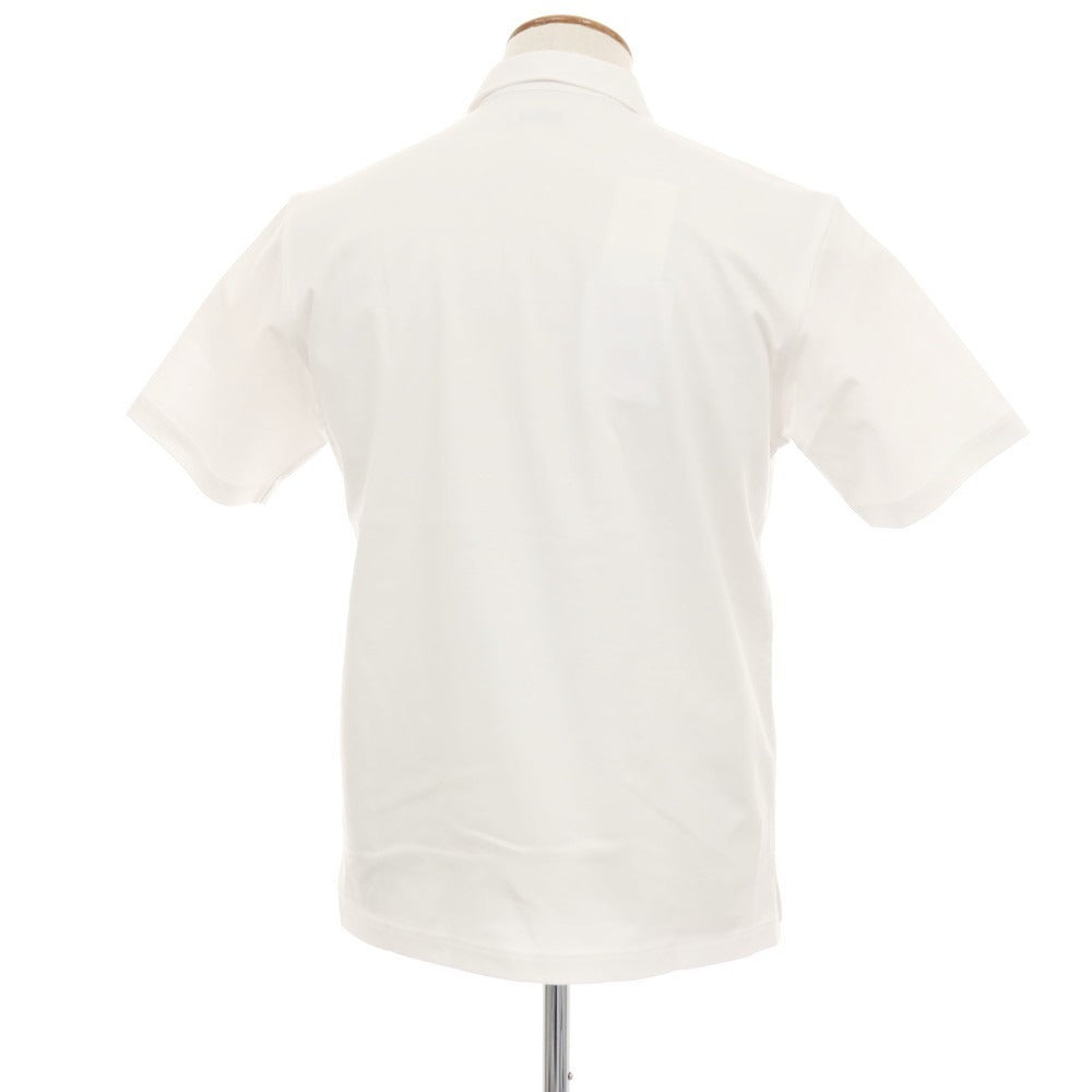 【中古】ユナイテッドアローズ UNITED ARROWS コットンポリエステル ジャージー 半袖ポロシャツ ホワイト【サイズM】【 状態ランクB 】【 メンズ 】