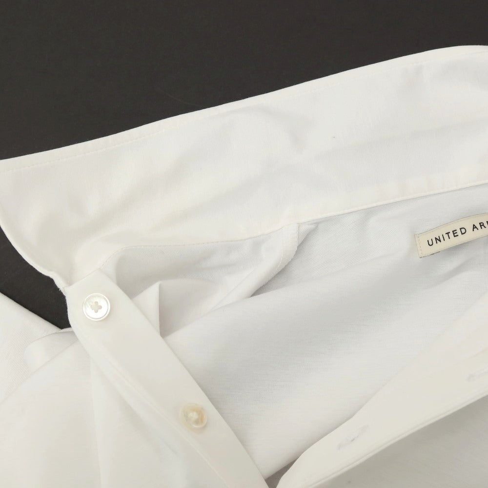 【中古】ユナイテッドアローズ UNITED ARROWS コットンポリエステル ジャージー 半袖ポロシャツ ホワイト【サイズM】【 状態ランクB 】【 メンズ 】