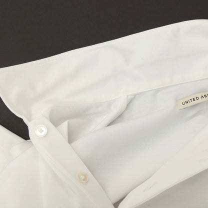 【中古】ユナイテッドアローズ UNITED ARROWS コットンポリエステル ジャージー 半袖ポロシャツ ホワイト【サイズM】【 状態ランクB 】【 メンズ 】