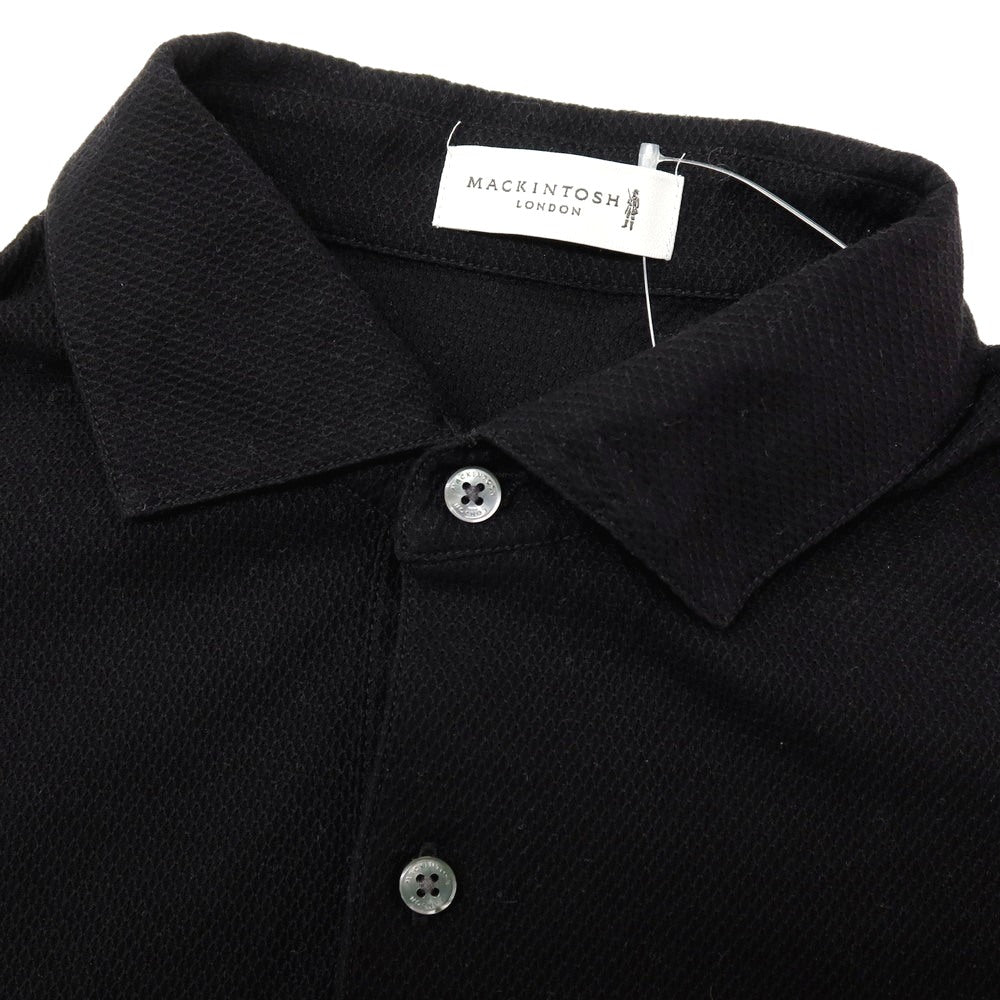 【SALE30%OFF/返品不可】【中古】マッキントッシュ ロンドン MACKINTOSH LONDON コットン 半袖ポロシャツ ブラック【 サイズM 】【 状態ランクB 】【 メンズ 】 [APD]