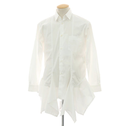 【中古】コムデギャルソンシャツ COMME des GARCONS SHIRT 2023年春夏 コットン レギュラーカラー カジュアルシャツ ホワイト【サイズS】【 状態ランクB 】【 メンズ 】