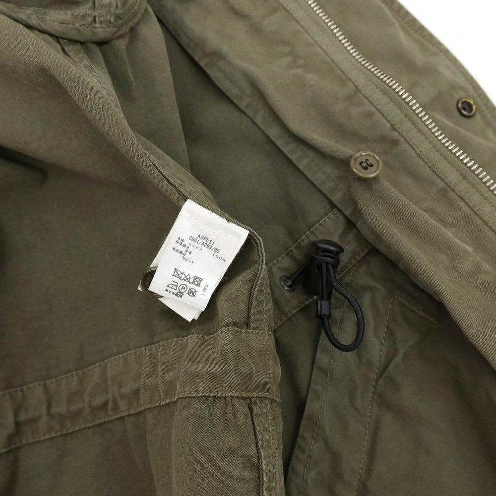 【中古】アスペジ ASPESI コットン モッズコート オリーブグリーン【 XS 】【 状態ランクB 】【 メンズ 】