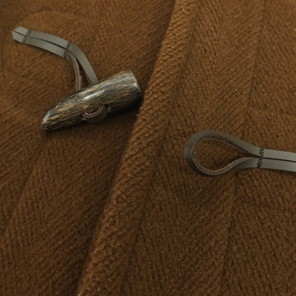 【中古】インバーティア INVERTERE ウール ヘリンボーン ダッフルコート ブラウン【 36 】【 状態ランクB 】【 メンズ 】