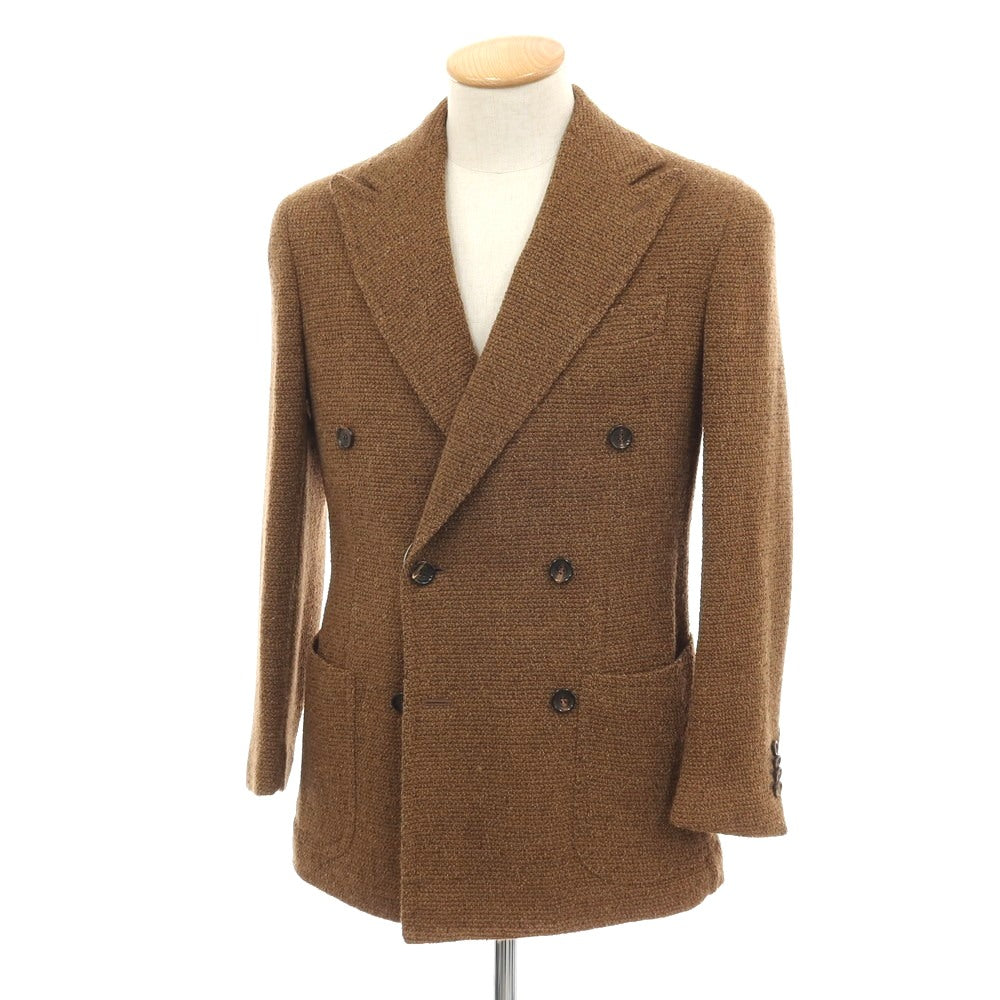 【中古】スティレ ラティーノ STILE LATINO アルパカウールナイロン ダブル6B カジュアルジャケット ブラウン【 44 】【 状態ランクB 】【 メンズ 】